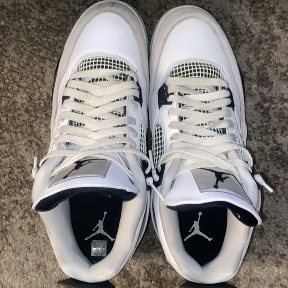 🌟EUC AIR JORDAN 4 Retro Military Black - Picture 7 of 9